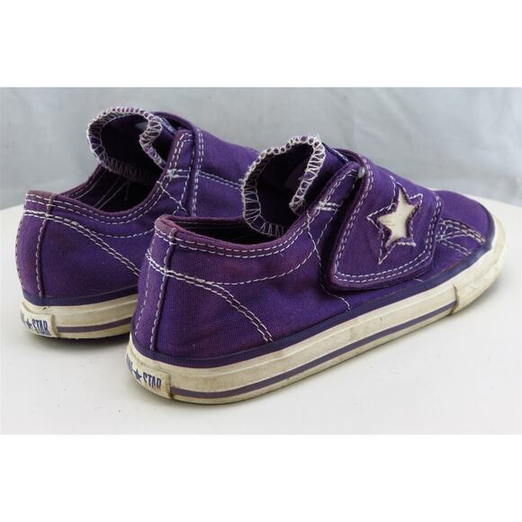 Converse Toddler Girls 10 Medium Purple Sneaker Fabric‎ One Star - Picture 5 of 9